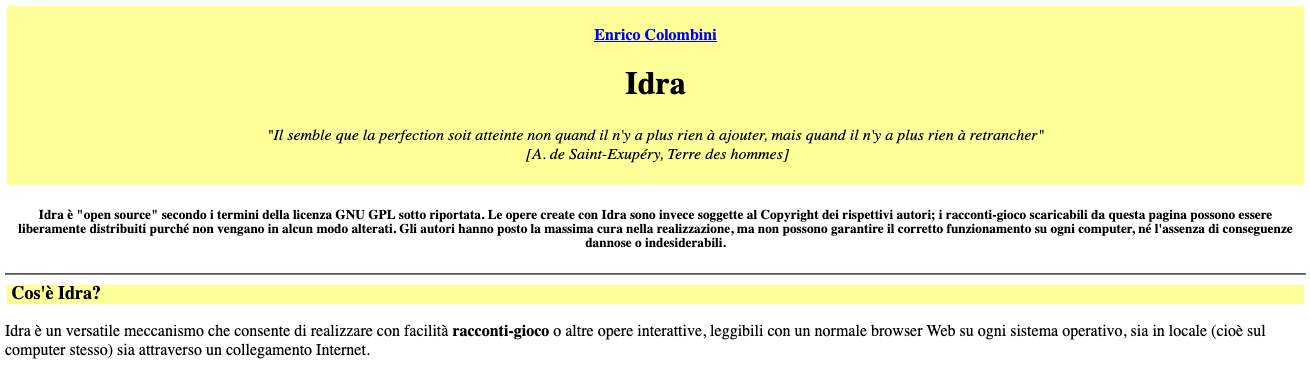 Idra cover page